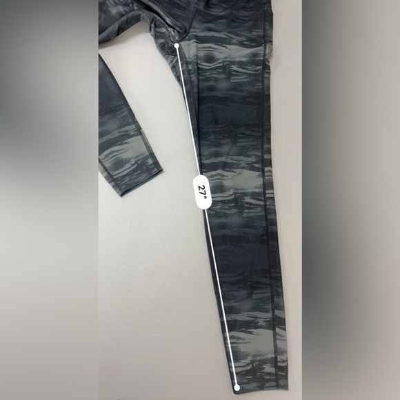 Athleta Women’s Charcoal Grey Multi Flare‎ Chaturanga Leggings   Sz S - Picture 9 of 9